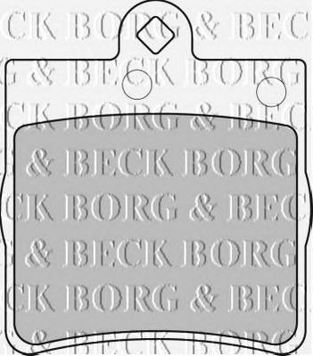 BORG & BECK bbp1669 -  Комплект тормозных колодок, дисковый тормоз